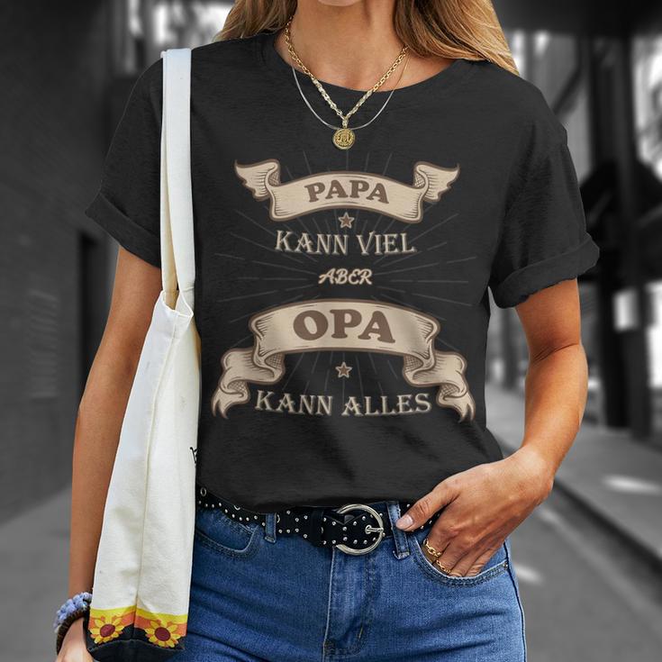 Papa Kanniel Aber Opa Kann Alles Bester Opa T-Shirt Geschenke für Sie