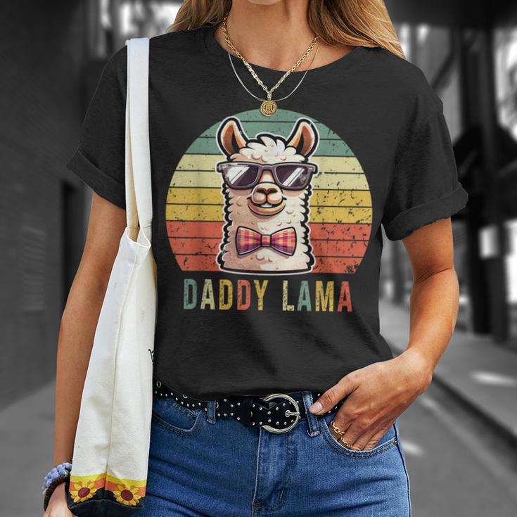 Papa Lama Lustiges Lama Alpaka T-Shirt Geschenke für Sie