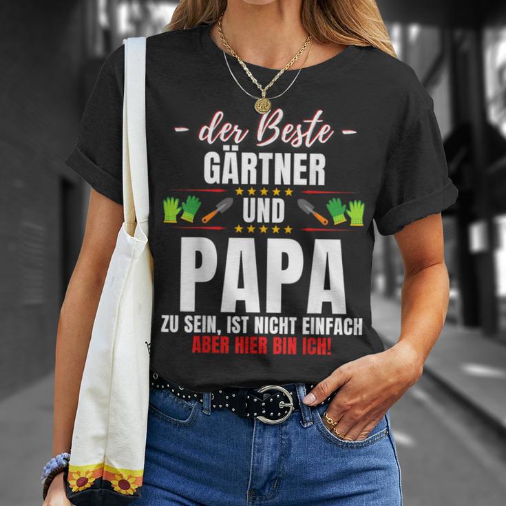 Papa Und Gärtner Garden Gardening Saying T-Shirt Geschenke für Sie