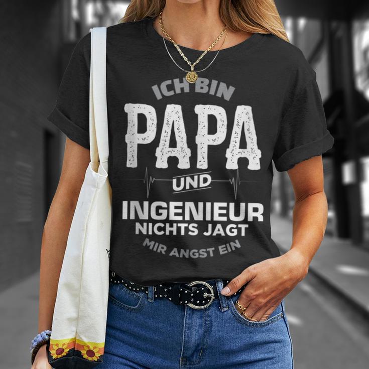 Papa Und Ingenieur Freund Mann Mechaniker Elektriker T-Shirt Geschenke für Sie