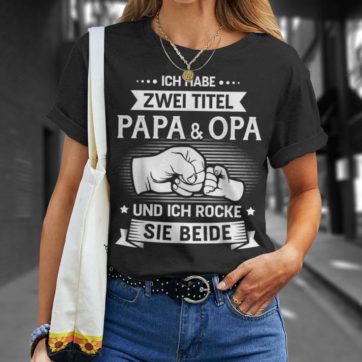 Papa Und Opa Rock Fäuste T-Shirt Geschenke für Sie