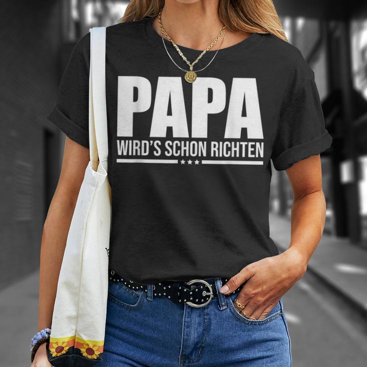 Papa Wird Es Schon Richten T-Shirt Geschenke für Sie