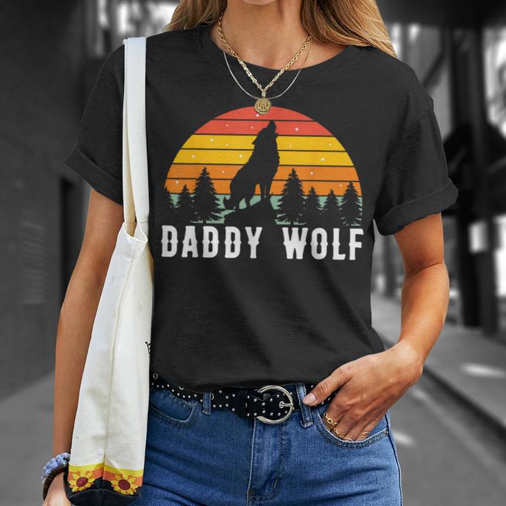 Papa Wolf Für Liebhaber Wölfe Tierweltatertag T-Shirt Geschenke für Sie