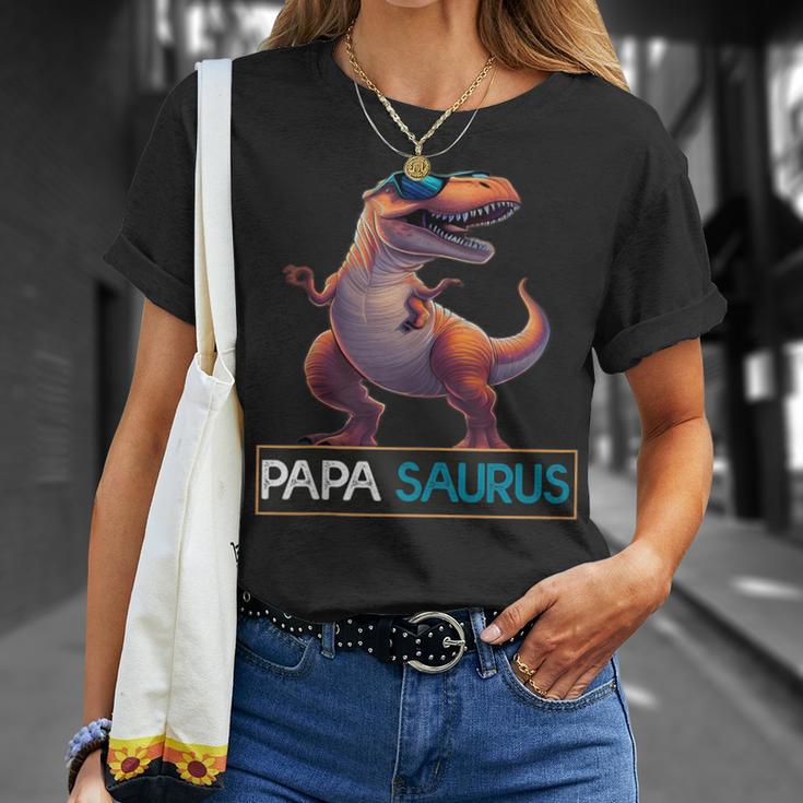 Papasaurus Dinosaurier Geburtstag Papa Saurus T-Rexatertag T-Shirt Geschenke für Sie