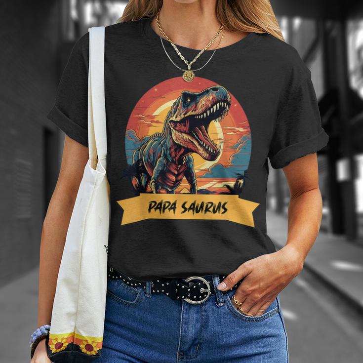 PapasaurusRex Dinosaurier Papa Saurus Grandpapa T-Shirt Geschenke für Sie