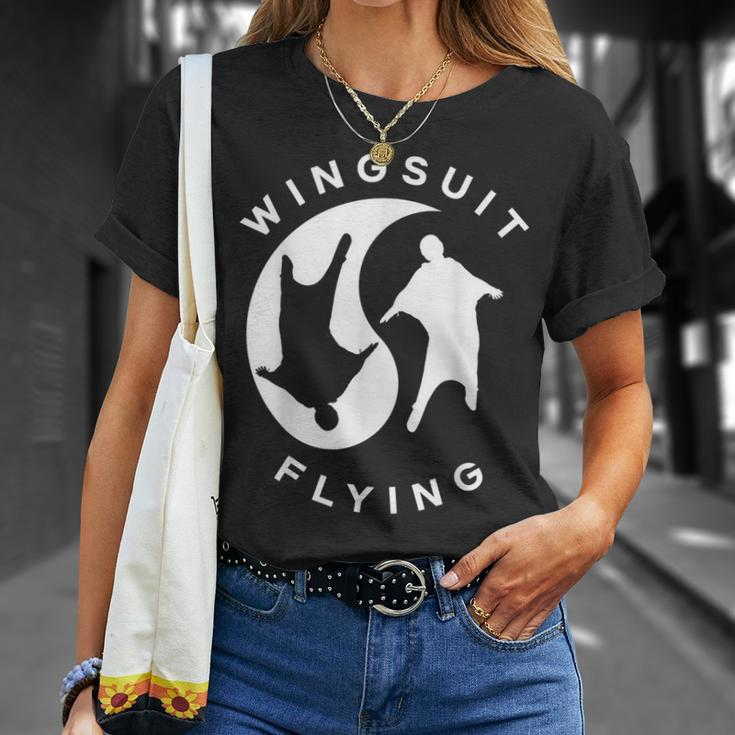 Parachutist Parachuting Skydiver Wingsuit Flying T-Shirt Gifts for Her