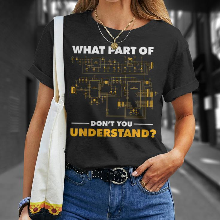 What Part Of Don't You Understand Electrical Electricians T-Shirt Gifts for Her