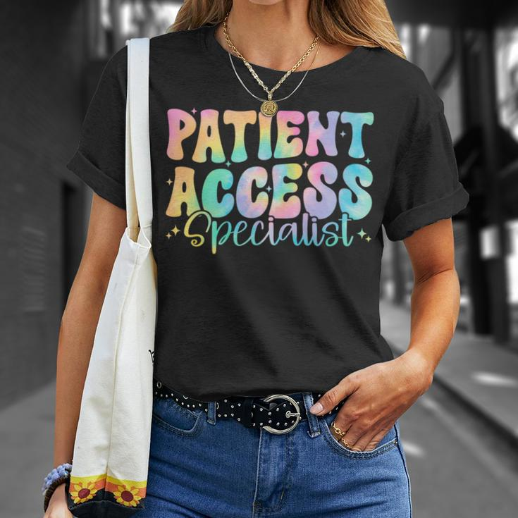 Patient Access Specialist Retro Groovy Appreciation Women T-Shirt Gifts for Her