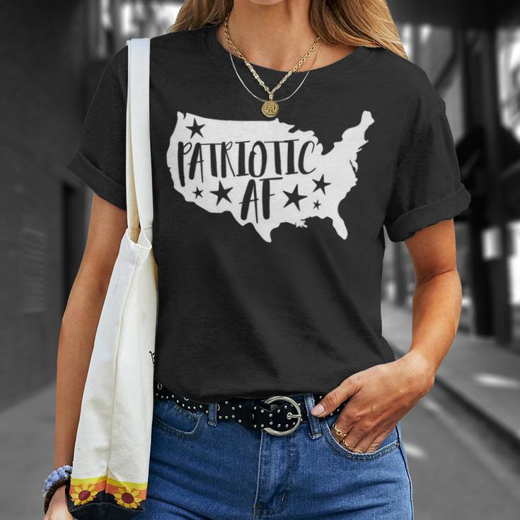 Patriotic Af Fourth Of July 4Th Usa Flag Labor Memorial Day T-Shirt Gifts for Her