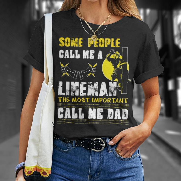 Some People Call Me A Lineman T-Shirt Gifts for Her
