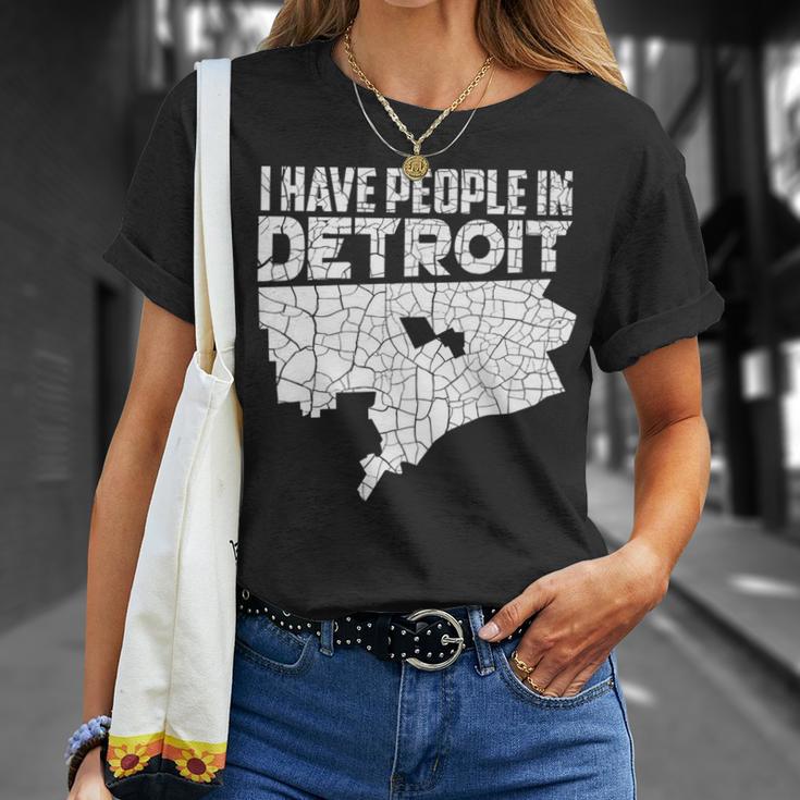 I Have People In Detroit Michigan Is Home T-Shirt Gifts for Her