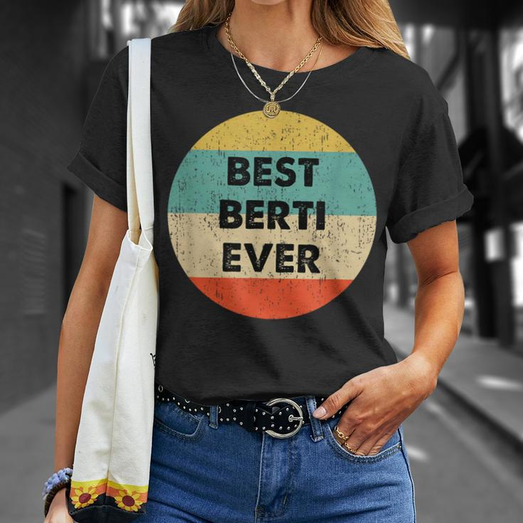 Personalisiertes Best Berti Ever T-Shirt im Vintage-Retro-Stil Geschenke für Sie