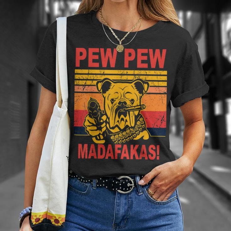 Pew Pew Madafakas Mit Aufschrift Pew Pew Pew Lustiges Geschenk T-Shirt Geschenke für Sie