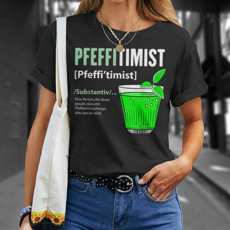 Pfeffitimist Peppermint Saufen Peppermint Liqueur Pfeffi T-Shirt Geschenke für Sie