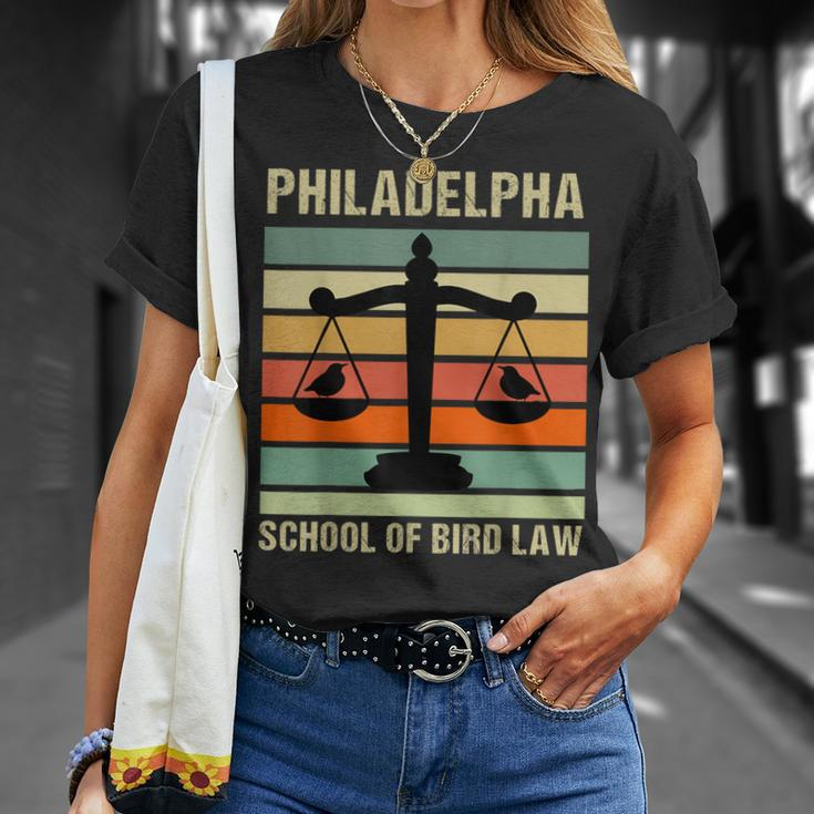 Philadelpha School Of Bird Law Retro Vintage T-Shirt Gifts for Her