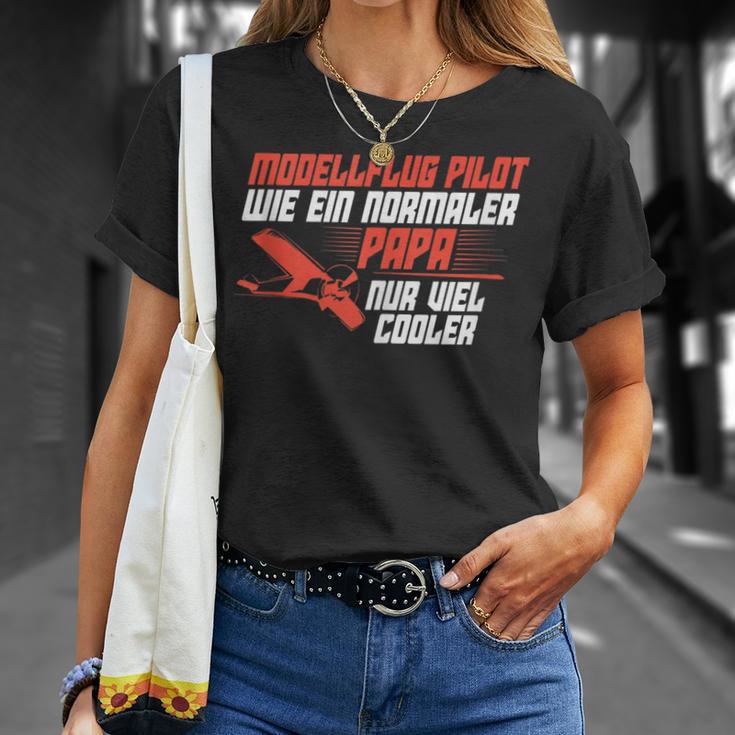 Pilot Papa Modellflug Modellfliegen T-Shirt Geschenke für Sie