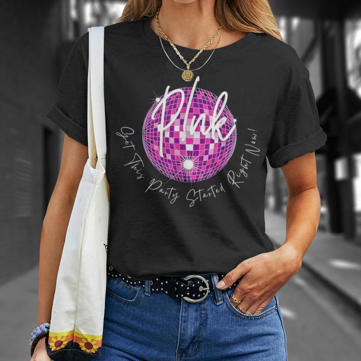 Pink Get This Party Started Right Now T-Shirt Gifts for Her