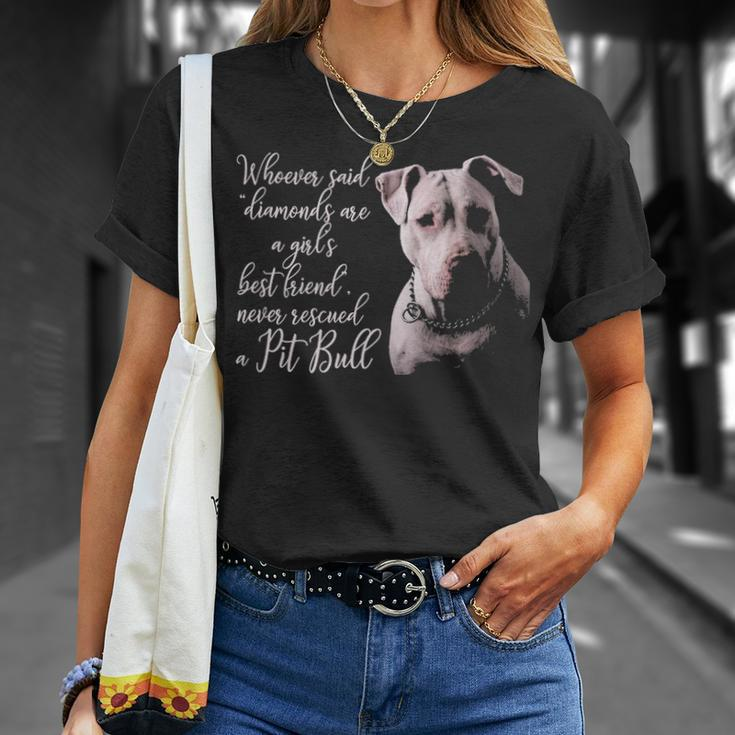 Pitbull Best Friend Dog T-Shirt Gifts for Her