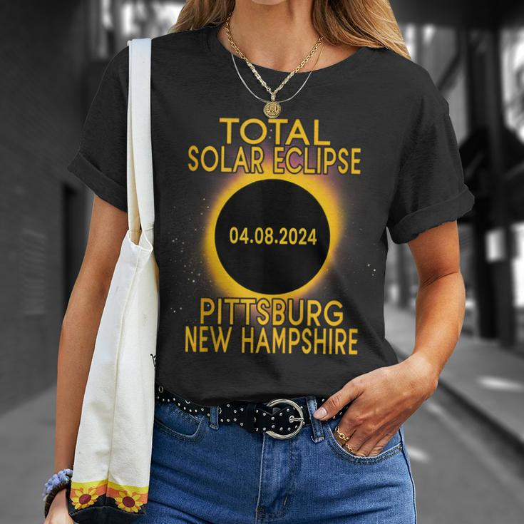 Pittsburg New Hampshire Total Solar Eclipse 2024 T-Shirt Gifts for Her