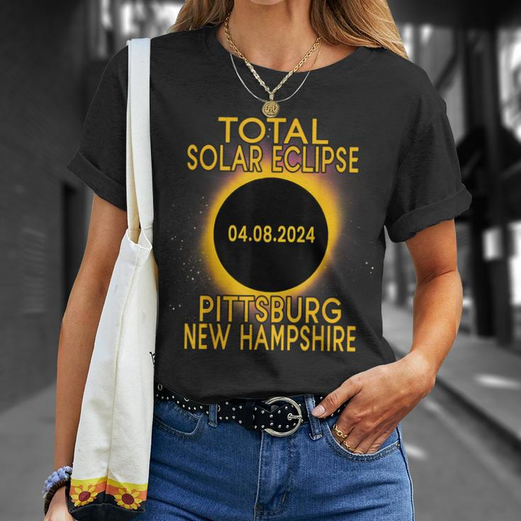 Pittsburg New Hampshire Total Solar Eclipse 2024 T-Shirt Gifts for Her