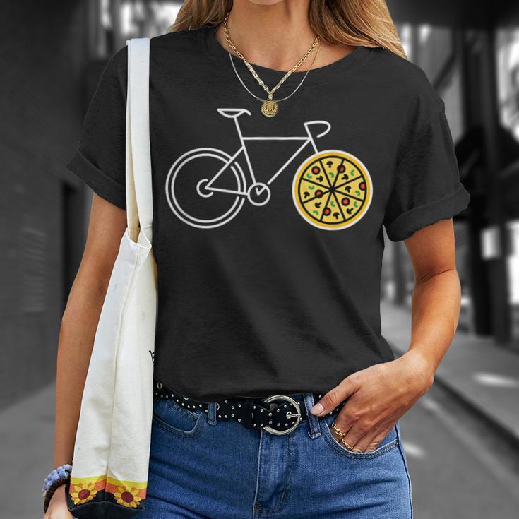 Pizza Fahrrad Radsport Fahrradfahren Fahrradtour T-Shirt Geschenke für Sie