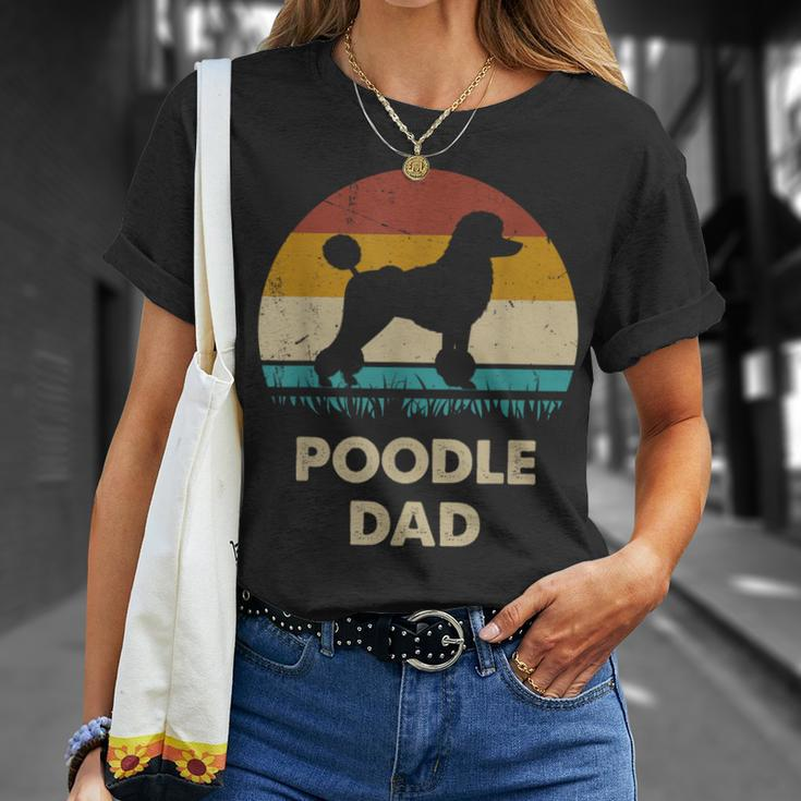 Poodle Dad For Poodle Dog Lovers Vintage Dad T-Shirt Gifts for Her