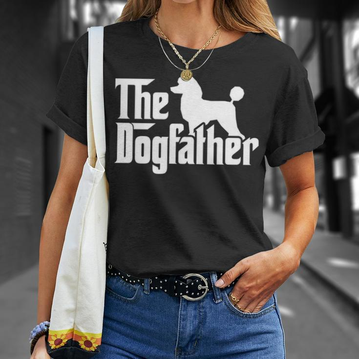 Poodle The Dogfather Cool Dog Daddy Dad Papa Father T-Shirt Gifts for Her