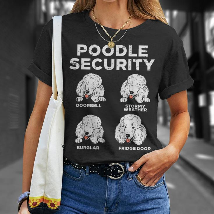 Poodle Security Animal Pet Guard Dog Lover Owner T-Shirt Gifts for Her