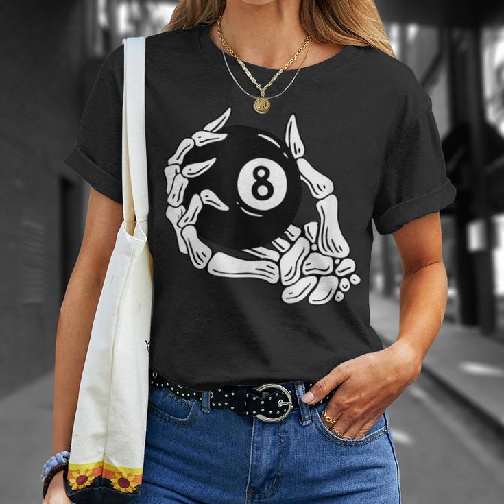 Pool Billiards Vintage 8 Eight Ball T-Shirt Gifts for Her