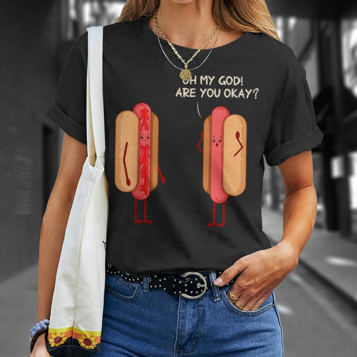 Pork Hot Dog Lover Sausage Hotdog T-Shirt Gifts for Her