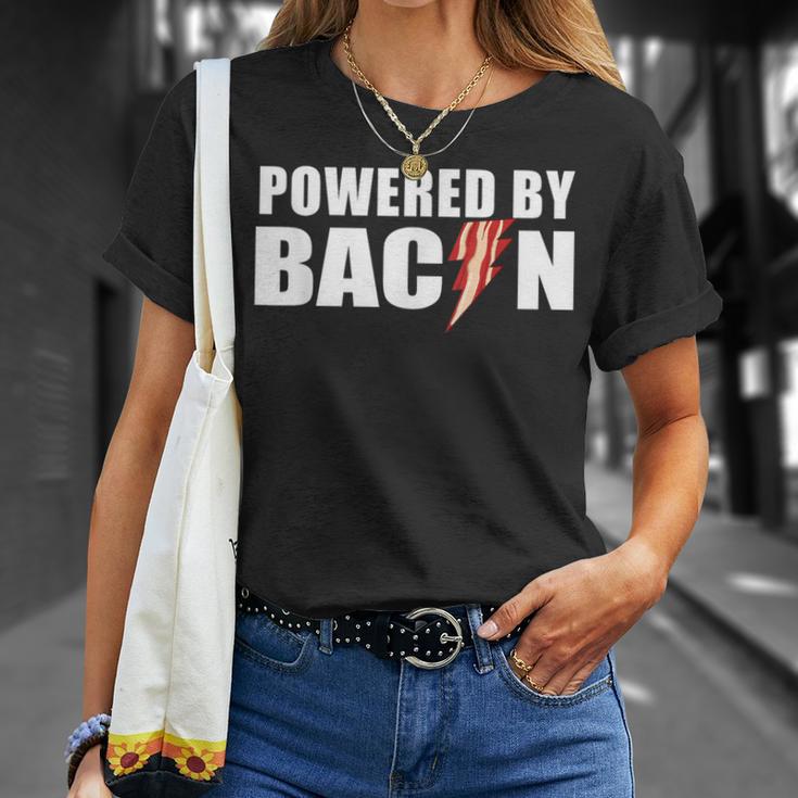 Powered By Bacon T-Shirt Gifts for Her