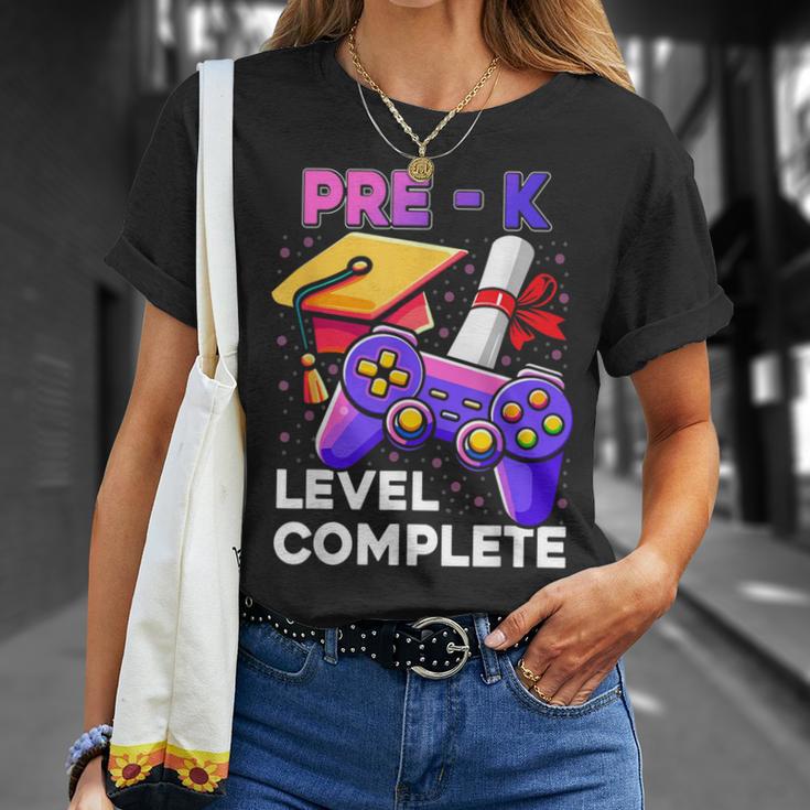 Prek Level Complete Gamers Last Day Of Pre K Graduate T-Shirt Gifts for Her