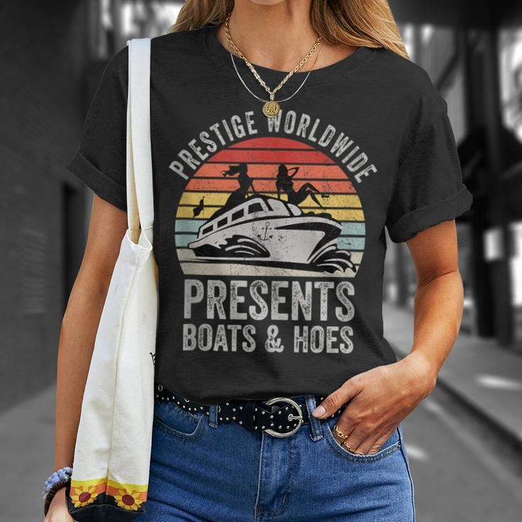 Prestige Worldwide Presents Boats And Hoes Party Boat T-Shirt Gifts for Her