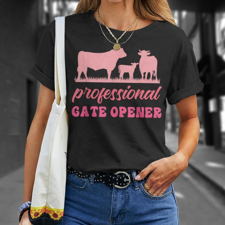 Professional Gate Opener Farm Apparel T-Shirt Gifts for Her
