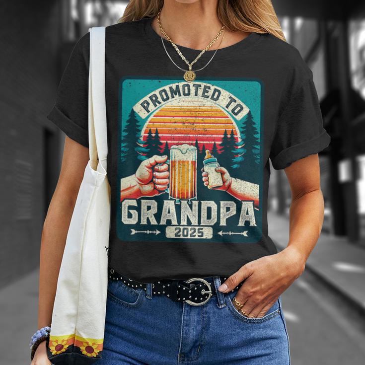 Promoted To Grandpa 2025 Soon To Be Future Grandfather TShirt Mazezy