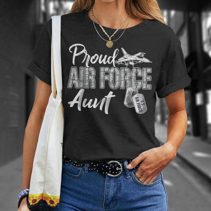 Proud Air Force Aunt Air Force Graduation Usaf Aunt T-Shirt Gifts for Her