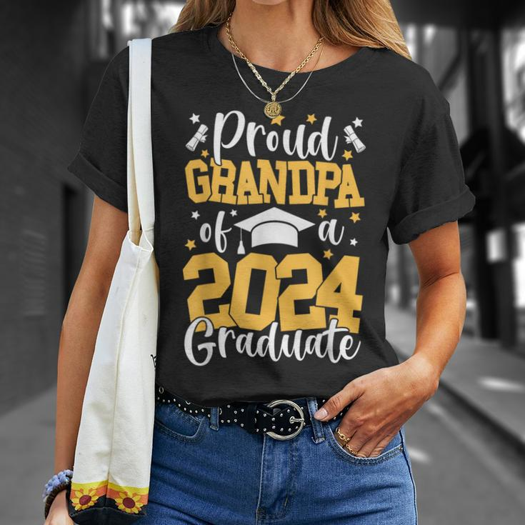 Proud Grandpa Of A Class Of 2024 Graduate Matching Family T-Shirt Gifts for Her