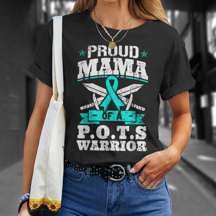 Proud Mama Of A Pots Warrior Orthostatic Awareness Mom T-Shirt Gifts for Her