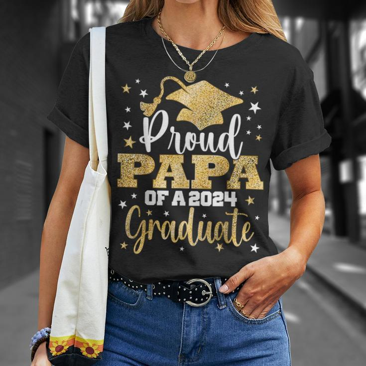 Proud Papa Of A 2024 Graduate Class Graduation T-Shirt Gifts for Her