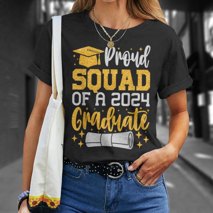 Proud Squad Of A 2024 Graduate Class Of 2024 Graduation T-Shirt Gifts for Her