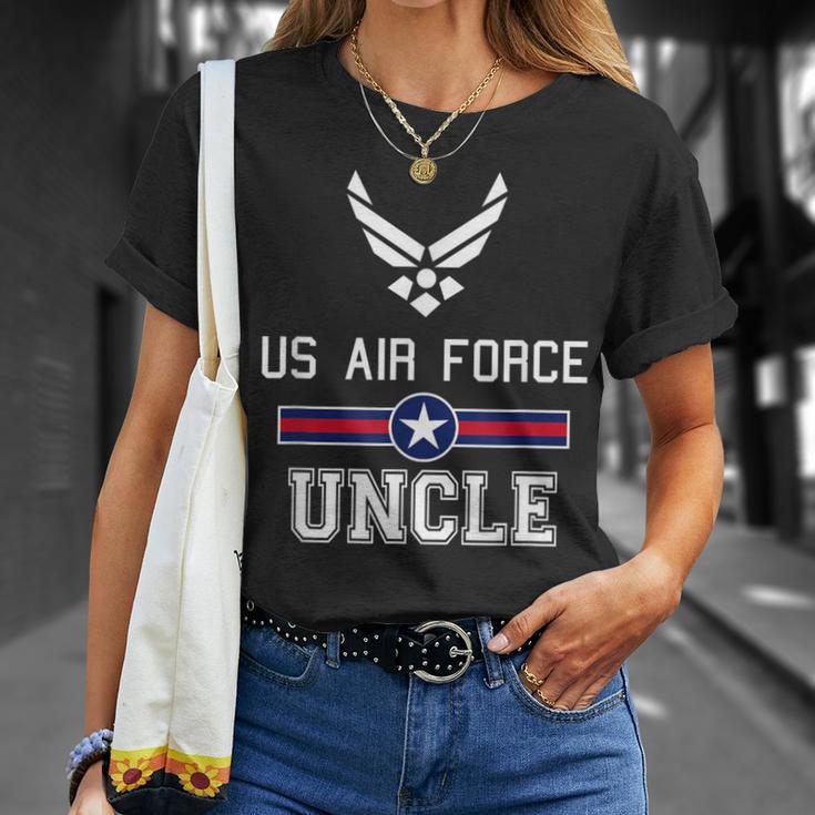 Proud Us Air Force Uncle Military Pride T-Shirt Gifts for Her