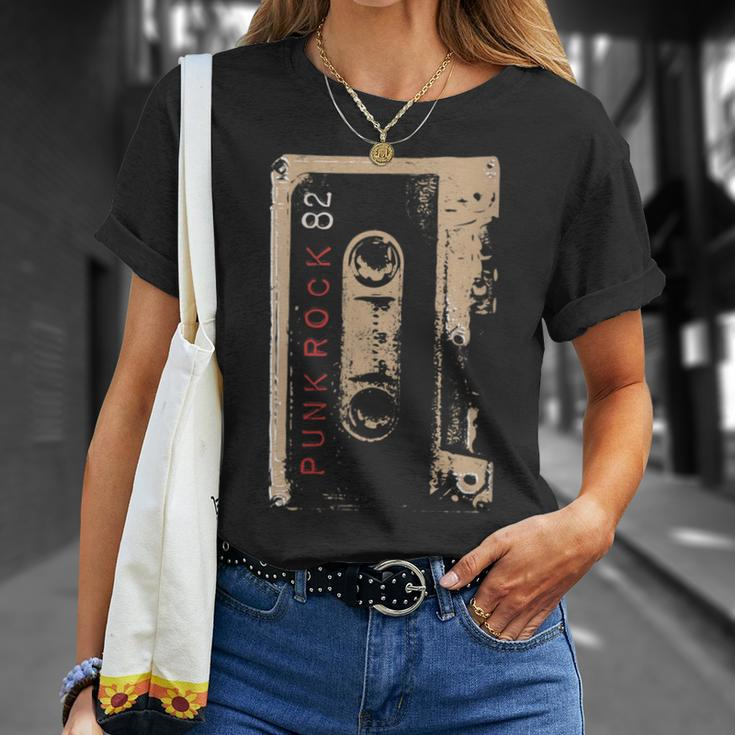 Punk Rock 80'S Concert Mixtape Cassette Vintage T-Shirt Gifts for Her