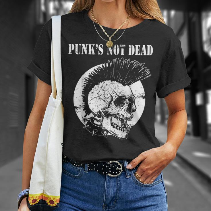 Punk's Not Dead Punker Punk Rock Concert Skull S T-Shirt Geschenke für Sie