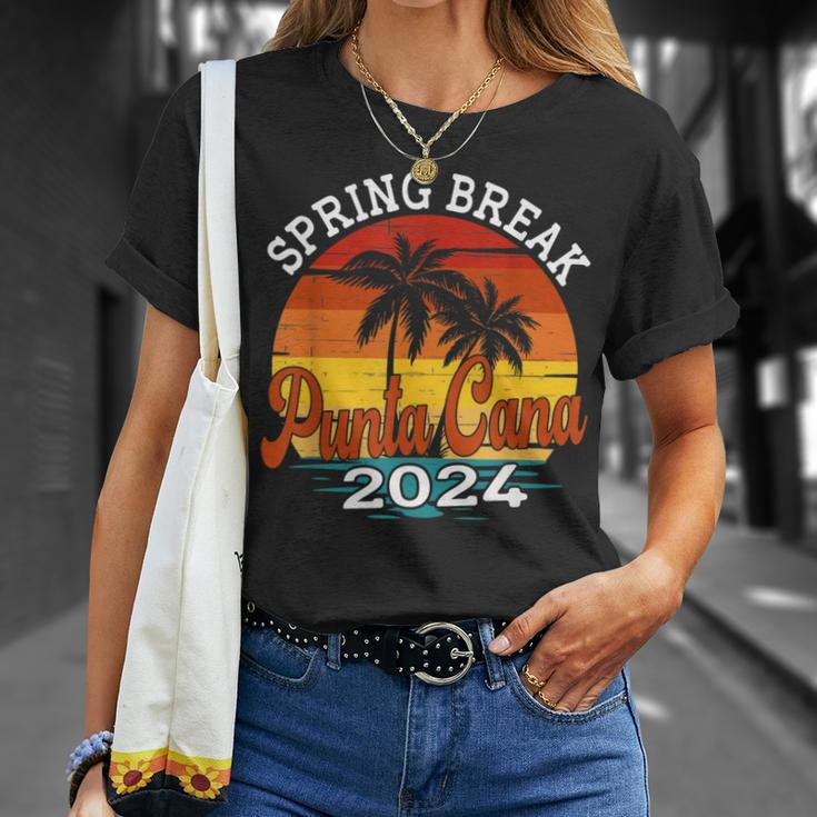 Punta Cana 2024 Spring Break Family Matching Vacation Retro T-Shirt Gifts for Her
