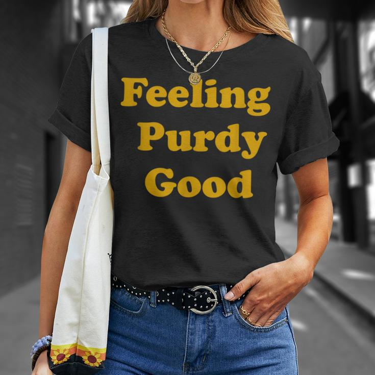 Purdy Feeling Purdy Good Meme T-Shirt Gifts for Her