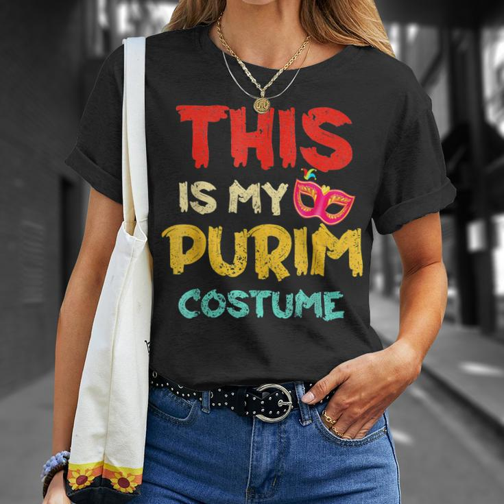 This Is My Purim Costume Happy Purim Jewish T-Shirt Gifts for Her