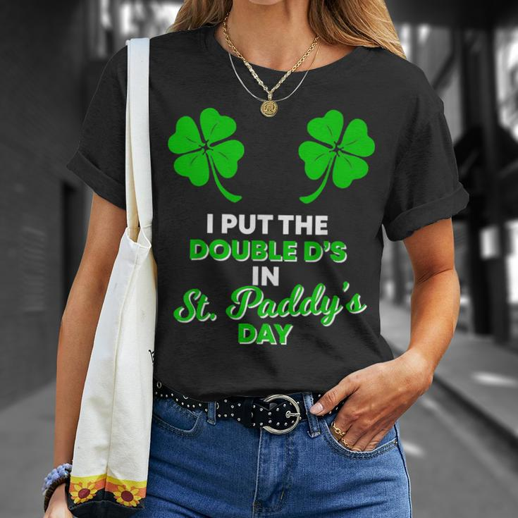 I Put The Double D's In St Paddy's Day Naughty Irish Girl T-Shirt Gifts for Her