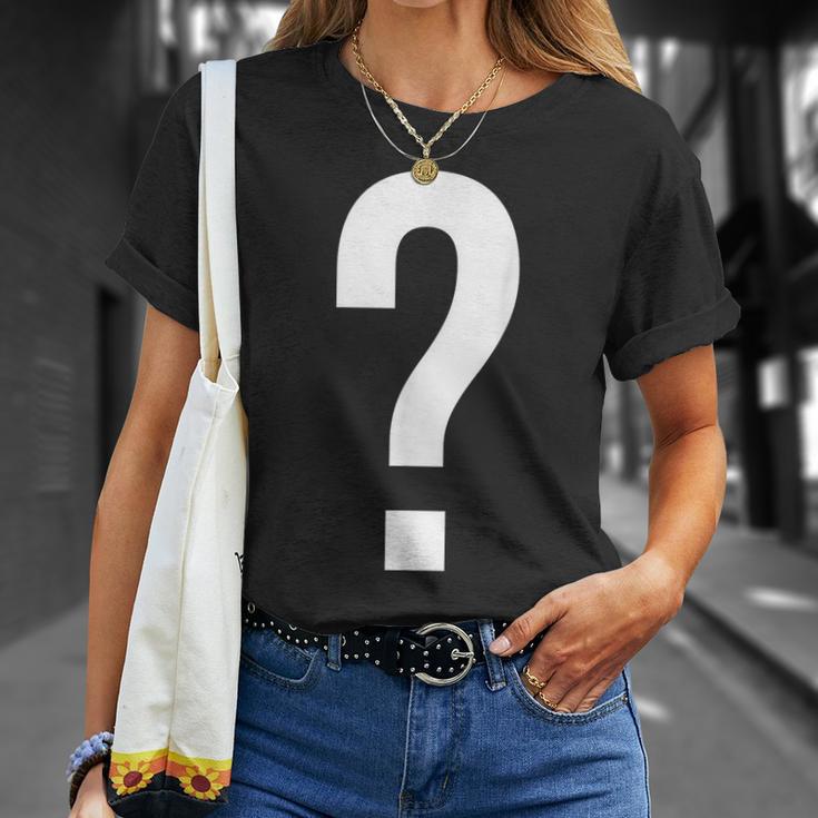 Question Mark Symbol Punctuation Mark T-Shirt Geschenke für Sie