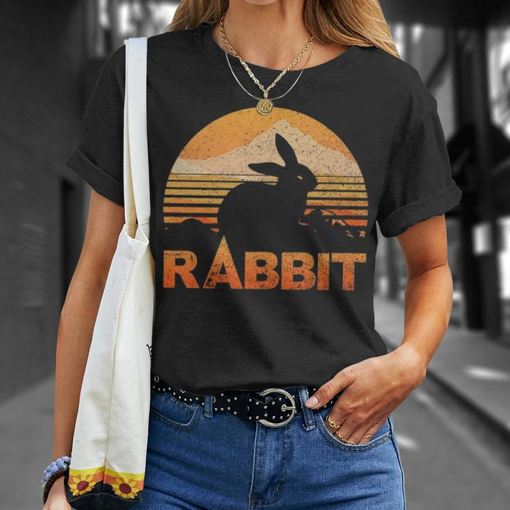 Rabbit Lover Vintage Retro T-Shirt Gifts for Her