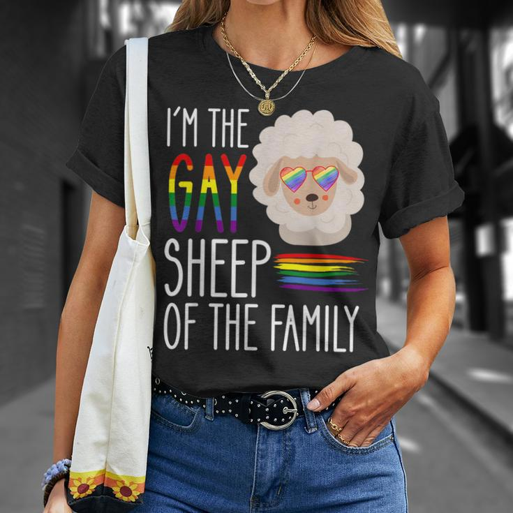 Rainbow Sheep Gay Sheep Of The Family Lgbtq Stuff Lesbian T-Shirt Gifts for Her